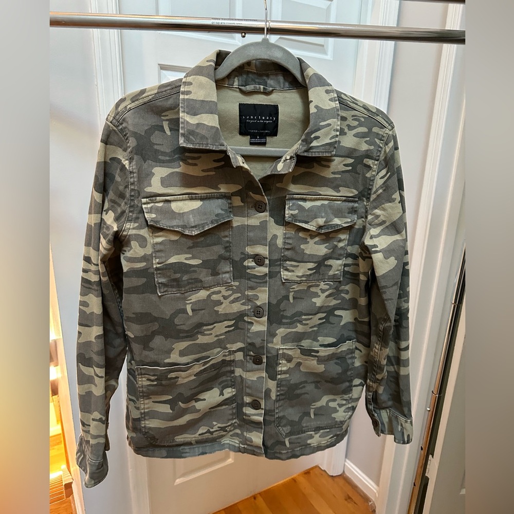 SANCTUARY Camo Shacket Jacket Women's Small